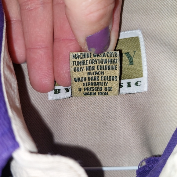 Mens Infinity by Classic ECU purple button up Size L - Picture 5 of 5